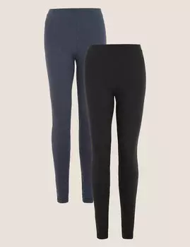 2 пары леггинсов с высокой талией