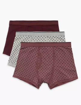 3 пары хлопковых трусов Cool &amp; Fresh™ в горошек