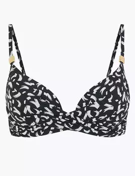 Бикини-топ с запахом на косточках