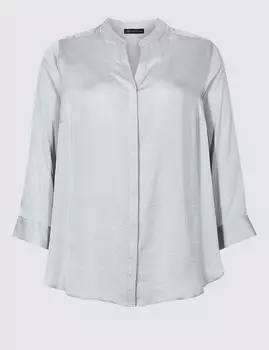 Блуза атласная CURVE с рукавом 3/4