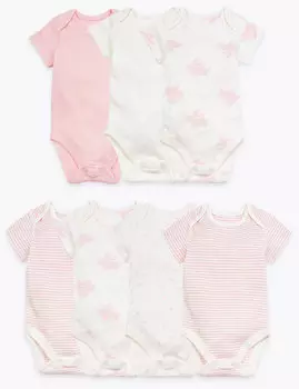 Боди из органического хлопка для новорожденного ребенка (7 шт.)
