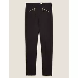 Брюки грейзеры слим с металлической фурнитурой, Marks&amp;Spencer