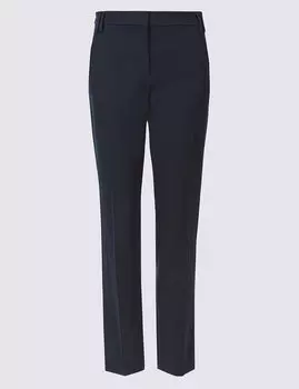 Брюки слим со стрелками и высокой посадкой