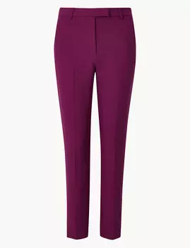 Брюки слим укороченные средней посадки