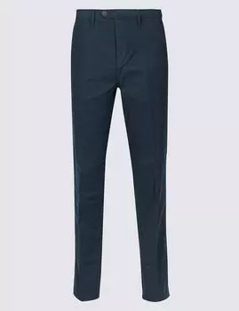 Брюки узкого кроя без защипов