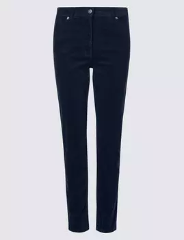 Брюки узкого кроя из натурального хлопка