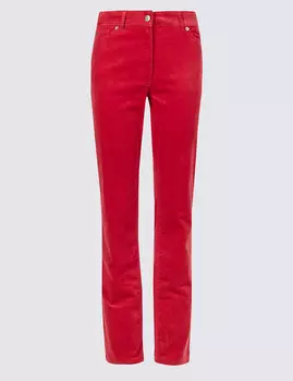 Брюки вельветовые прямого кроя