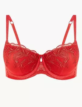 Бюстгальтер балконет, кружевной