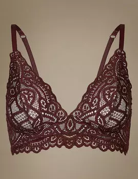 Бюстгальтер-бралет кружевной без косточек