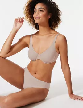 Бюстгальтер классический на косточках с мягкой полноразмерной чашкой А-DD (2 шт)