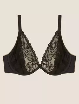 Бюстгальтер-планж с глубоким вырезом на косточках