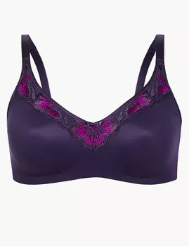 Бюстгальтер с полноразмерной чашечкой, с вышивкой