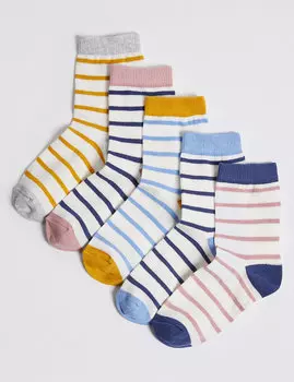 Детские носки в полоску с технологией Freshfeet™ (5 пар)