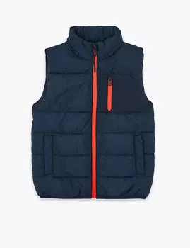 Детский жилет с молнией контрастного цвета