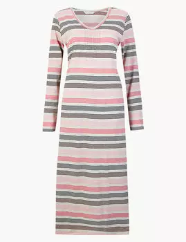 Длинная ночная рубашка Cool Comfort ™ из хлопка и модала