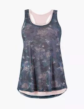 Двухслойный спортивный жилет с принтом