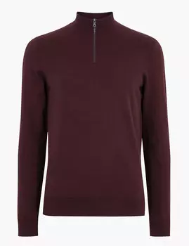 Джемпер хлопковый на молнии