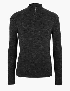 Джемпер хлопковый на молнии