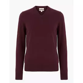 Джемпер из чистого хлопка с V-образным вырезом, Marks&amp;Spencer