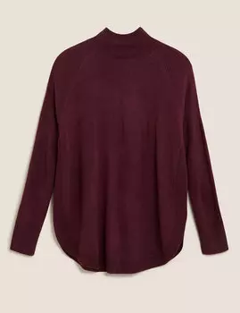 Джемпер из пряжи Cashmilon™ с изогнутым краем