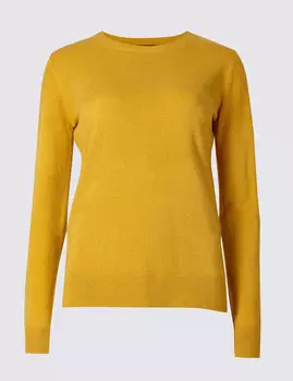 Джемпер с круглым вырезом