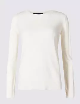 Джемпер с круглым вырезом