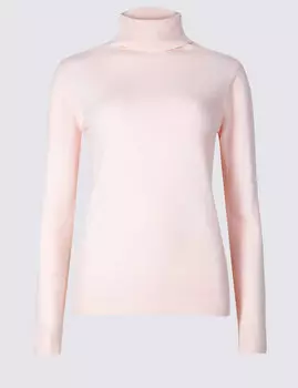 Джемпер с высоким воротником