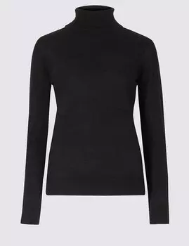 Джемпер с высоким воротником