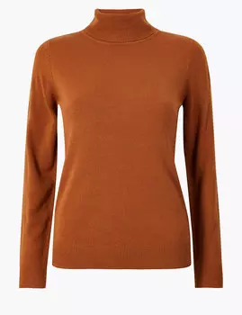 Джемпер с высоким воротником