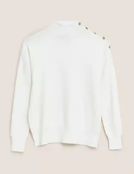 Джемпер Soft Touch с воротником-стойкой