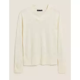 Джемпер Supersoft с V-образным вырезом, Marks&amp;Spencer