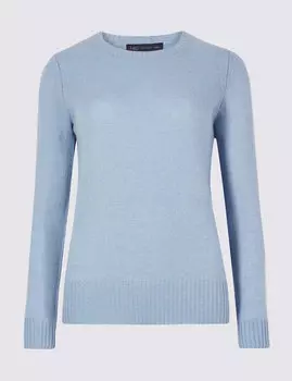 Джемпер текстурированный с круглым вырезом из овечьей шерсти