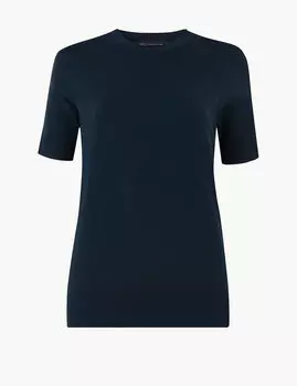 Джемпер трикотажный с коротким рукавом