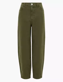 Джинсы-баллоны с высокой талией