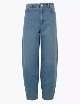 Джинсы-баллоны с высокой талией