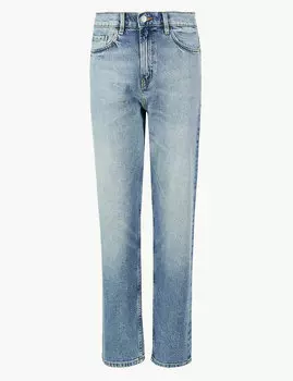 Джинсы Грейзер прямого кроя с высокой посадкой