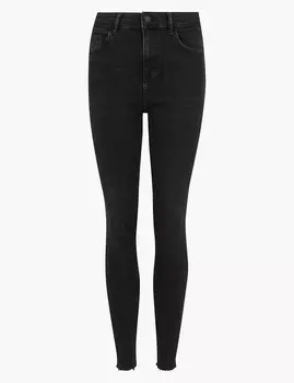 Джинсы скинни с необработанным краем