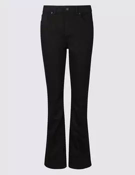 Джинсы женские слим буткат средней посадки