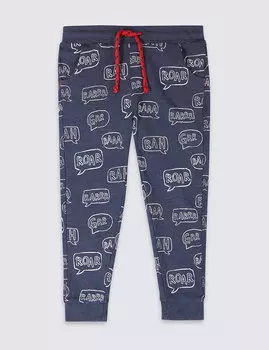 Джоггеры с надписями "Roar" для мальчика 3 месяца - 7 лет