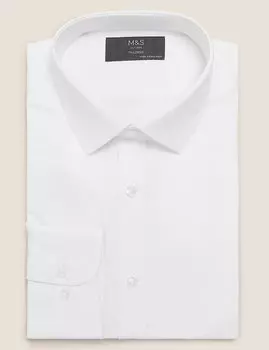 Фактурная рубашка с длинным рукавом Easy Iron