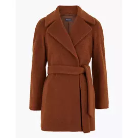 Фактурное пальто с поясом, Marks&amp;Spencer