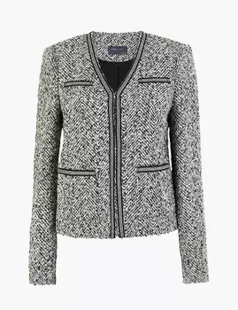 Фактурный блейзер с добавлением шерсти