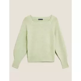 Фактурный джемпер с квадратным вырезом, Marks&amp;Spencer