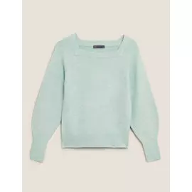 Фактурный джемпер с квадратным вырезом, Marks&amp;Spencer