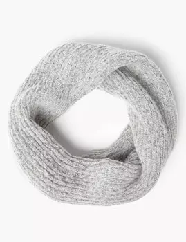 Фактурный шарф снуд