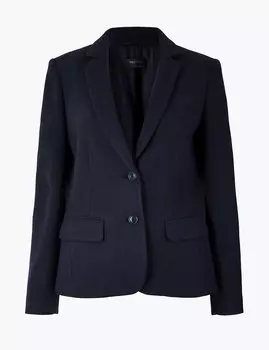 Фланелевый однобортный блейзер