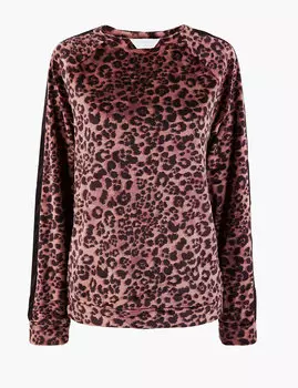 Флисовый топ с принтом в виде животных