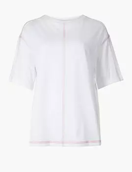 Футболка из 100%-го чистого хлопка с коротким рукавом