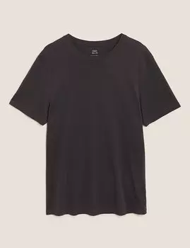 Футболка из чистого хлопка с круглым вырезом