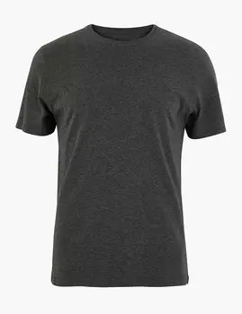 Футболка из чистого хлопка с круглым вырезом